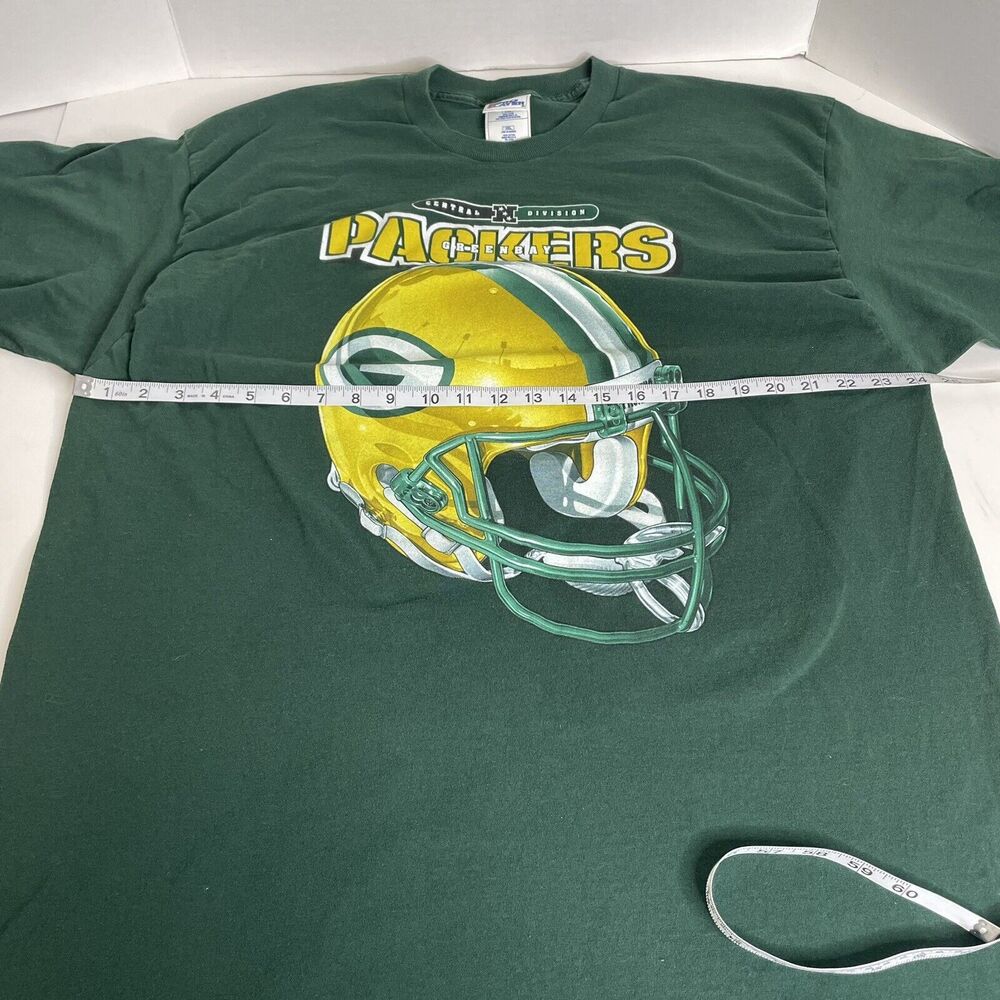 Vintage Green Bay Packers Graphic T-Shirt, 2XL, Pro Player, Helmet Logo - Picture 5 of 8